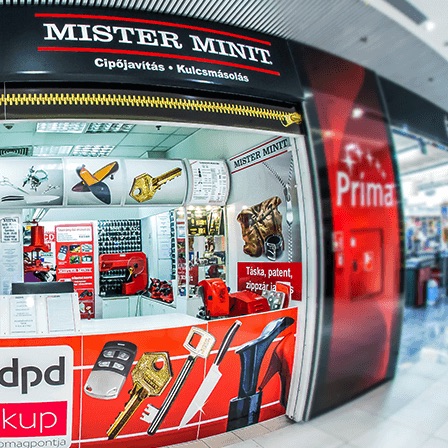 MISTER MINIT Malom Központ, Kecskemét